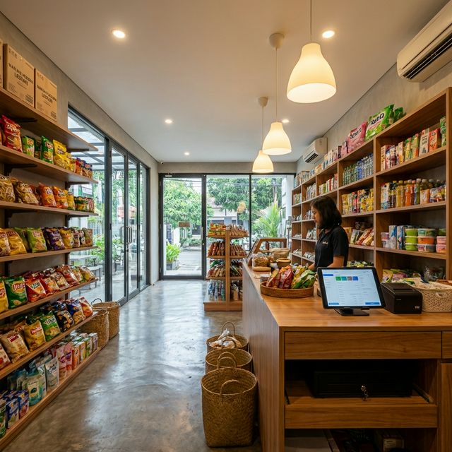 Interior Warung Berkah Modern